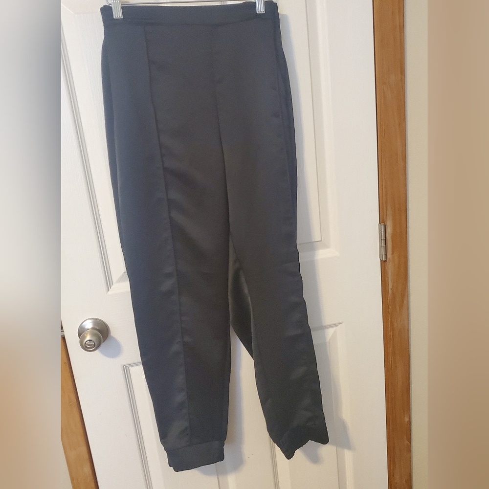 2/$10 Express Black Satin Trousers